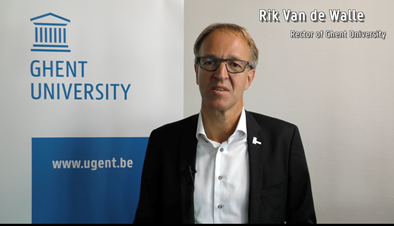 根特大学校长Rik Van de Walle致辞 根特大学校长Rik Van de Walle致辞